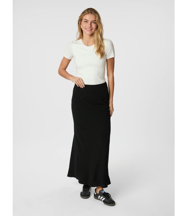 Neo Noir Viso Linen Skirt - Black