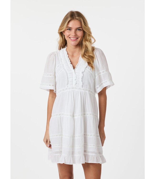 Neo Noir Milene S Voile Dress - White