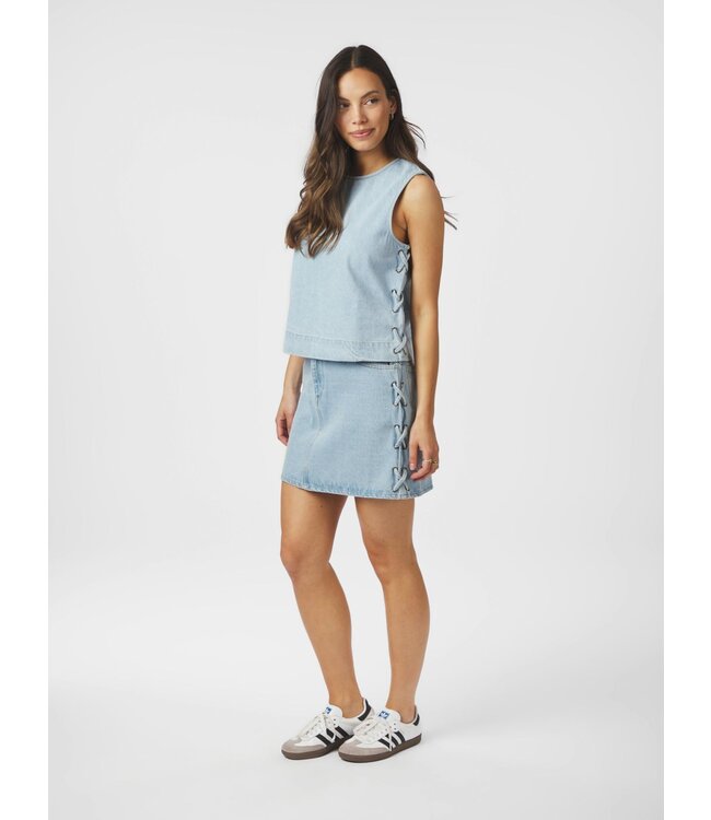 Neo Noir Kessia Braid Skirt - Blue