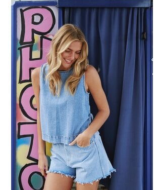 Neo Noir Svetlana D Top - Light Blue