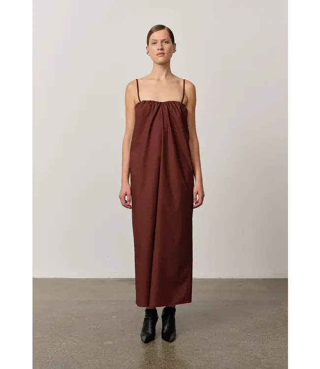 Herskind Colette Dress - Mahogany