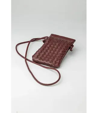 Bow19 Details Phone Bag - Burgundy