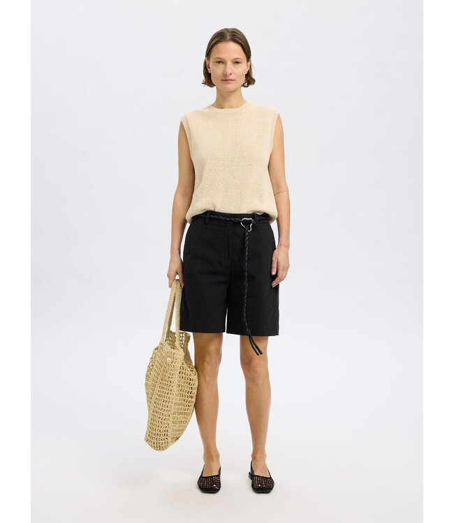 Selected SlfVienna hw wide short - Black