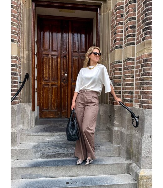 Brown and satin look