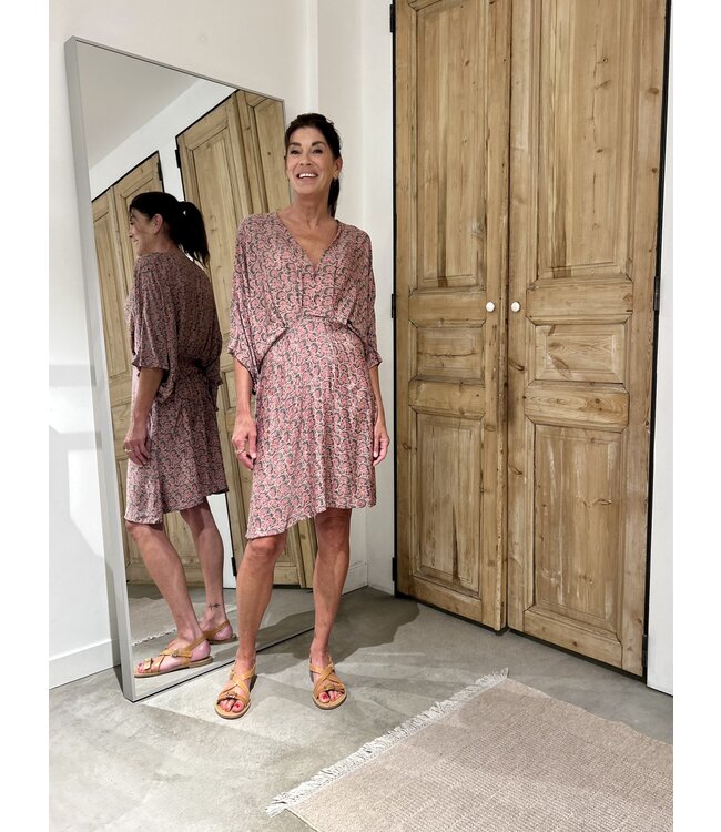 Sissel Edelbo Rodrigo Short Dress - Soft Pink Print