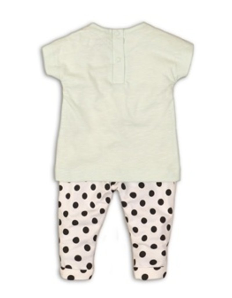 Dirkje Tweedelig babypakje white, mint, aop