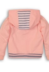 Dirkje Baby cardigan pink light blue stripe