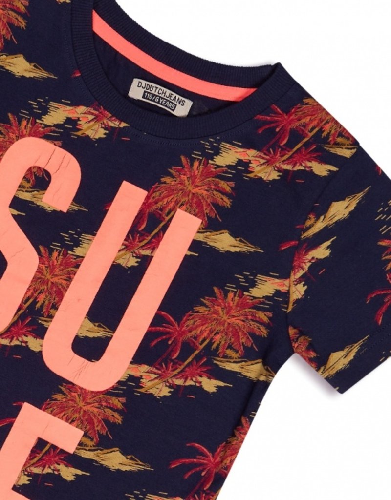 DJ Dutch Jeans t-shirt navy aop