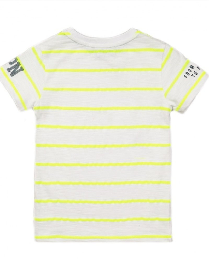 DJ Dutch Jeans t-shirt white neon yellow