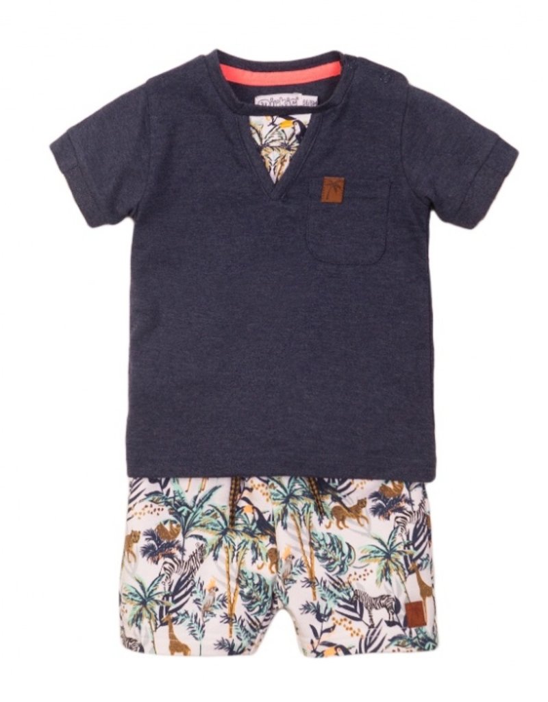Dirkje Baby setje navy + multi color