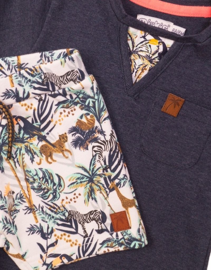 Dirkje Baby setje navy + multi color