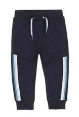 Dirkje jongens joggingbroek donkerblauw met lichtblauw