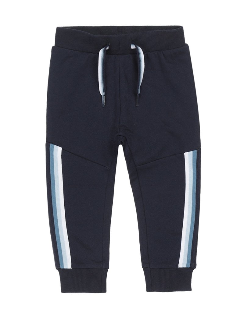 Dirkje jongens joggingbroek donkerblauw met lichtblauw