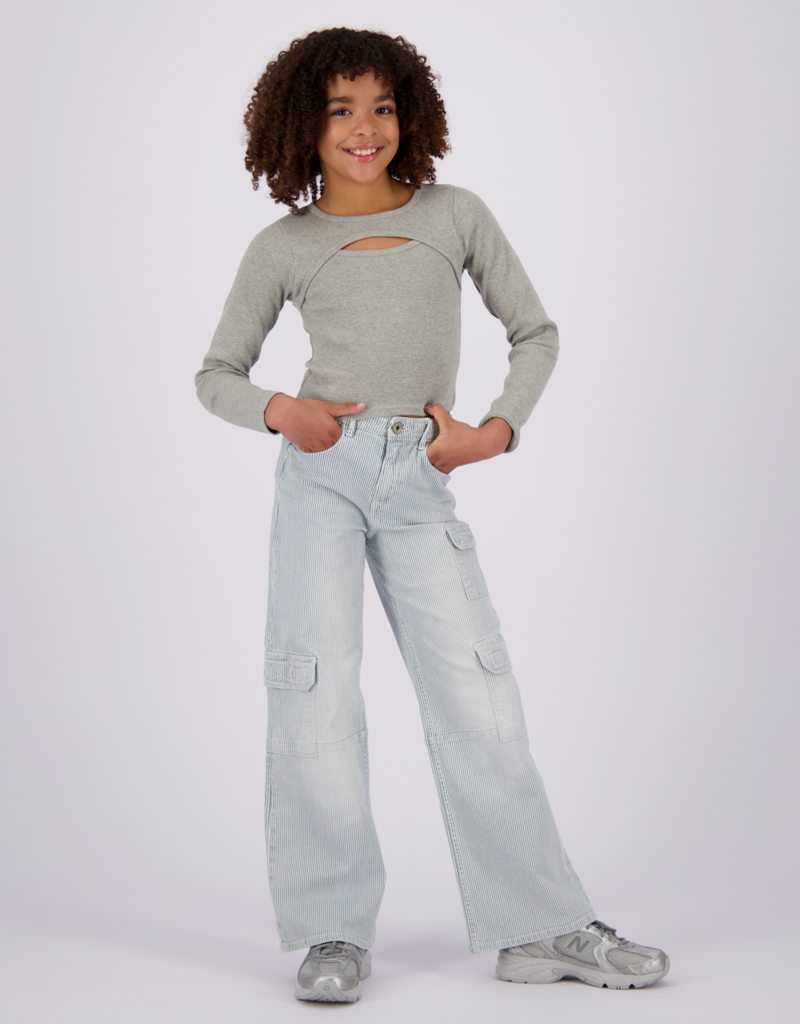 Vingino basic rib light grey melee
