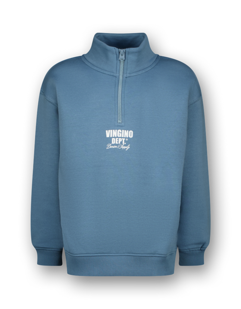 Vingino Basic-Half zip lake blue