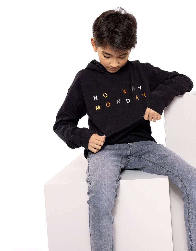 No way Monday shirt Q boys 6 black