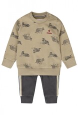Dirkje Q boys baketball jongens set dusty green