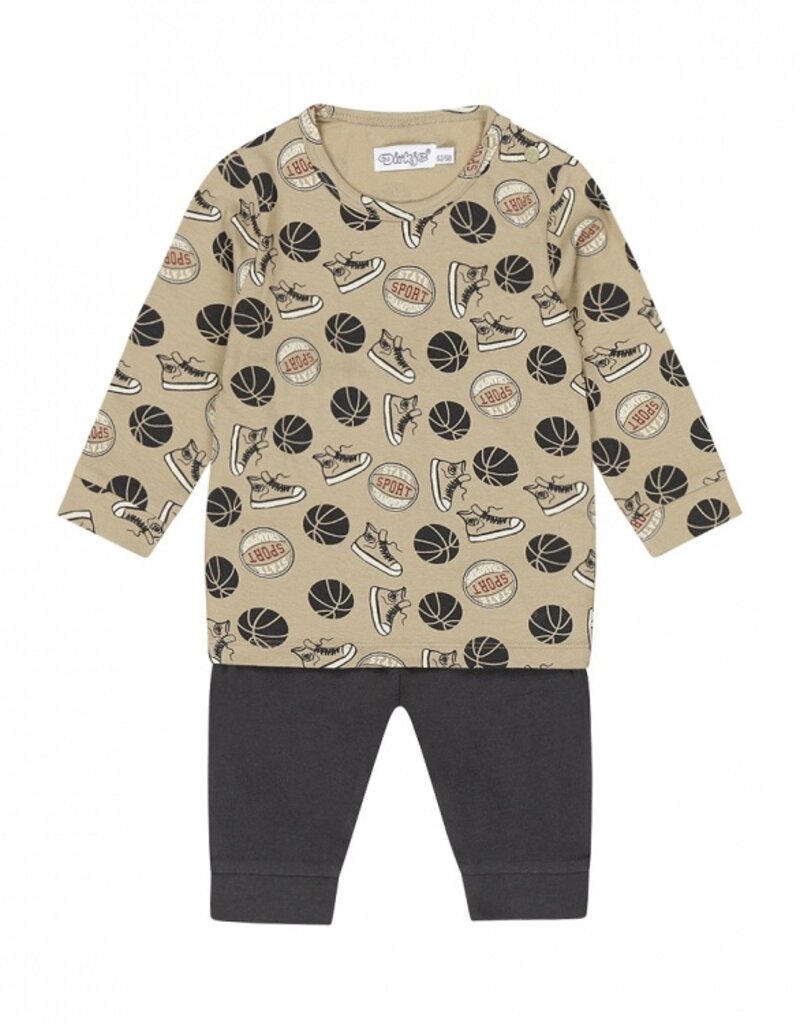 Dirkje Q boys basketball pyama set dusty green