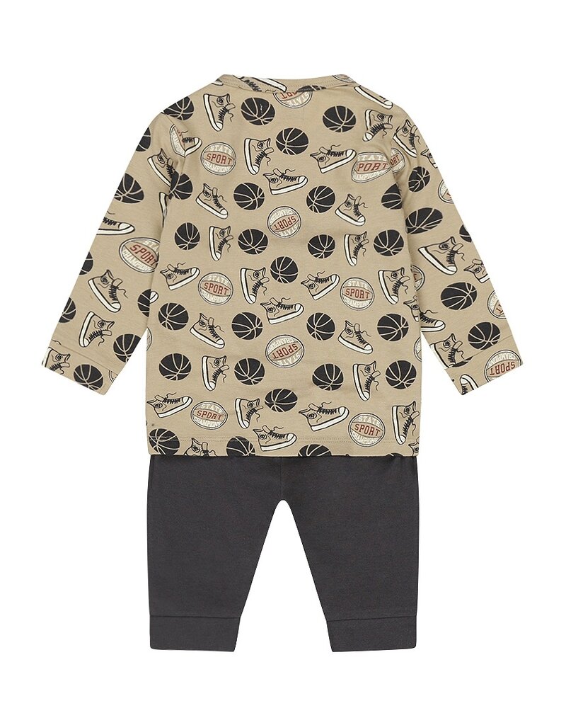 Dirkje Q boys basketball pyama set dusty green