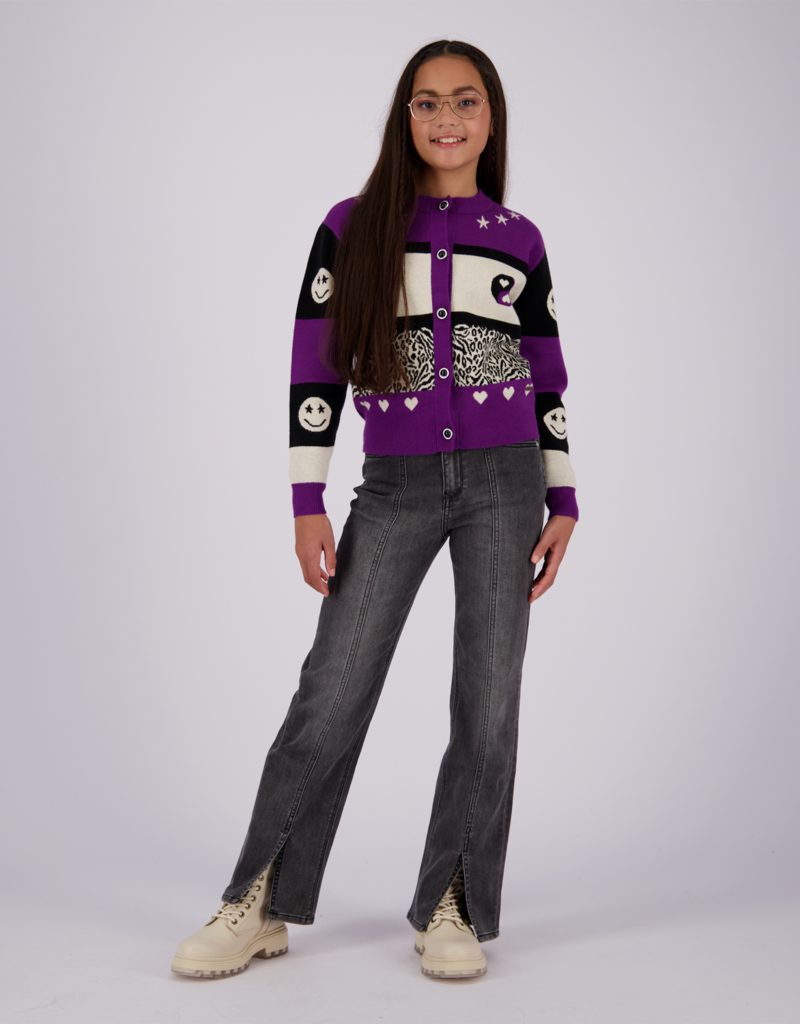 Catie split dark grey vintage