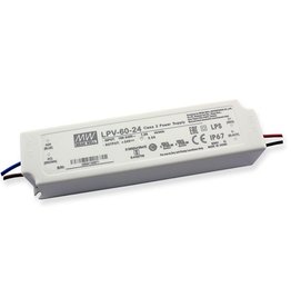 LedLed Led Voeding Meanwell DC12 of 24V 60W