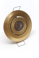 LedLed TRIOLED kantelspot rond goud 2700k dimbaar