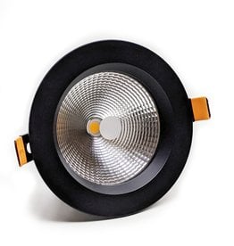 LedLed GELED downlight helder zwart 4000k 140mm 8-12W