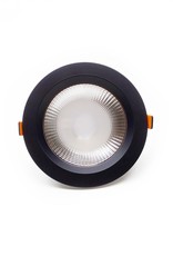 LedLed GELED downlight helder zwart 4000k 190mm 8-20W gatmaat 160mm