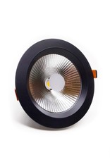 LedLed GELED downlight helder zwart 4000k 190mm 8-20W gatmaat 160mm