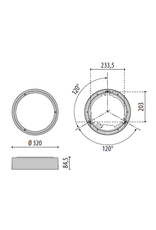 MULTI+ 30PC led plafonniere - 3000k - 16W