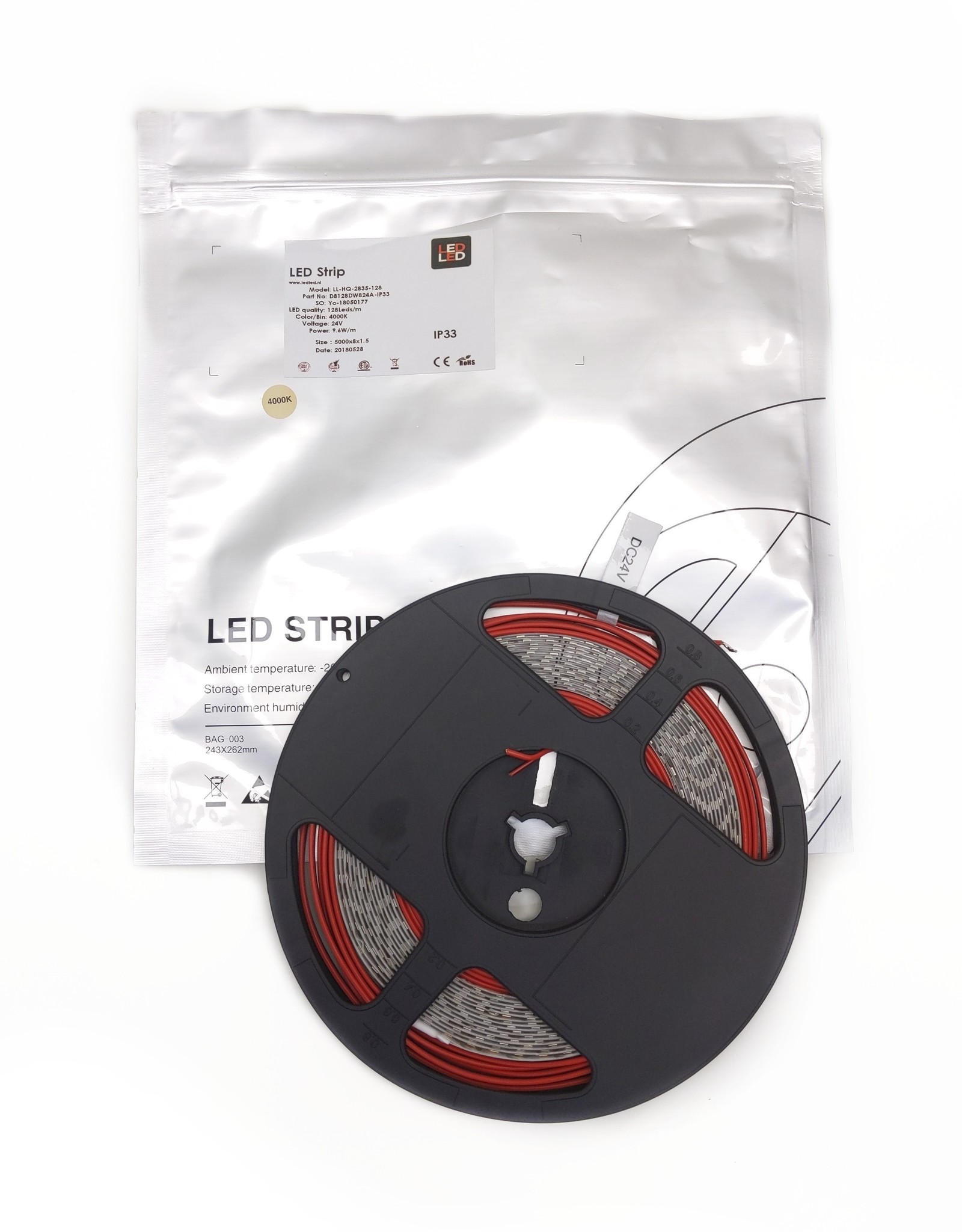 LedLed VARO led strip | 9,6W/m | 4000k | 24V | 5m | 8mm