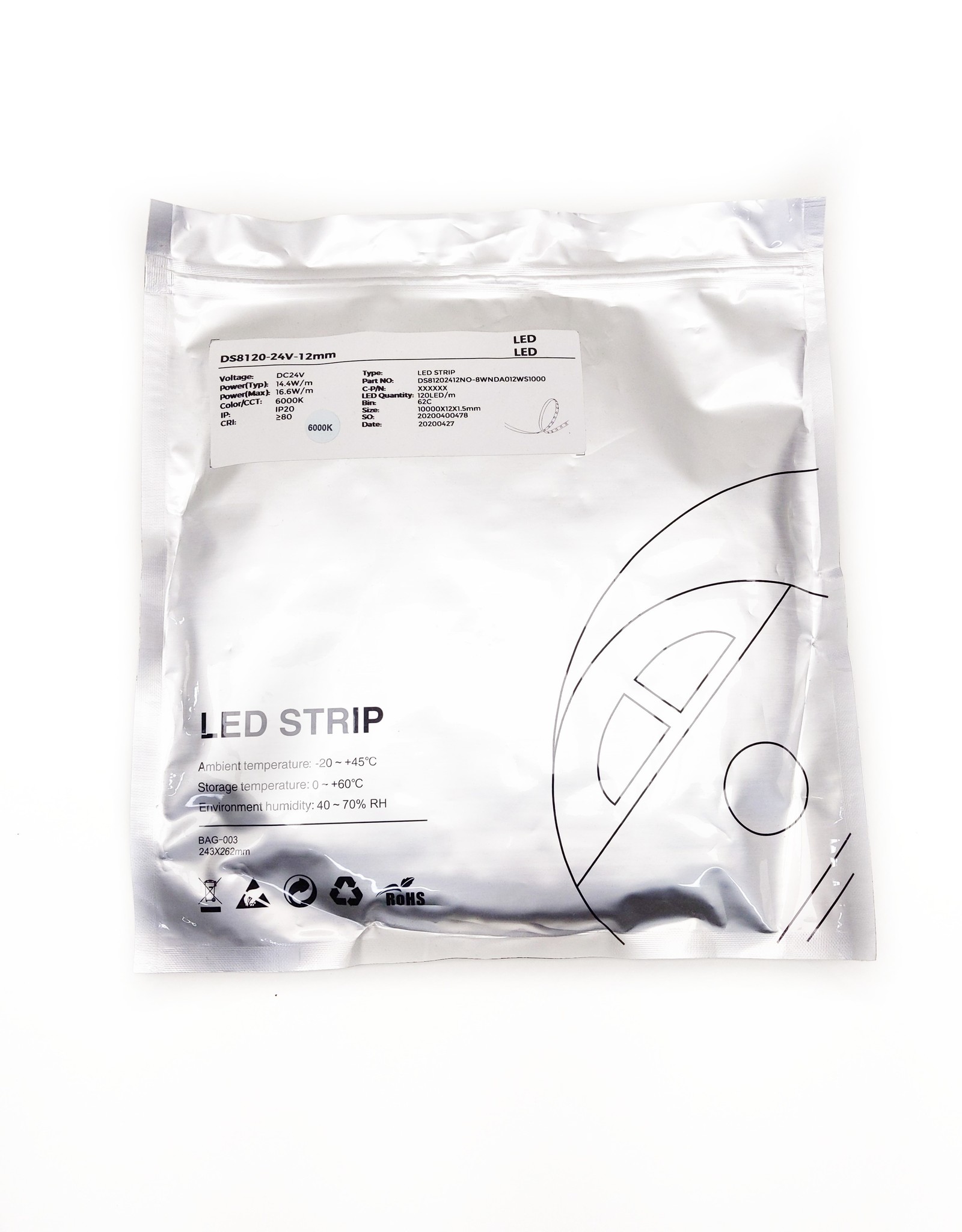 LedLed VARO led strip | 14,4W/m | 6000k | 24V | 5m | 10mm