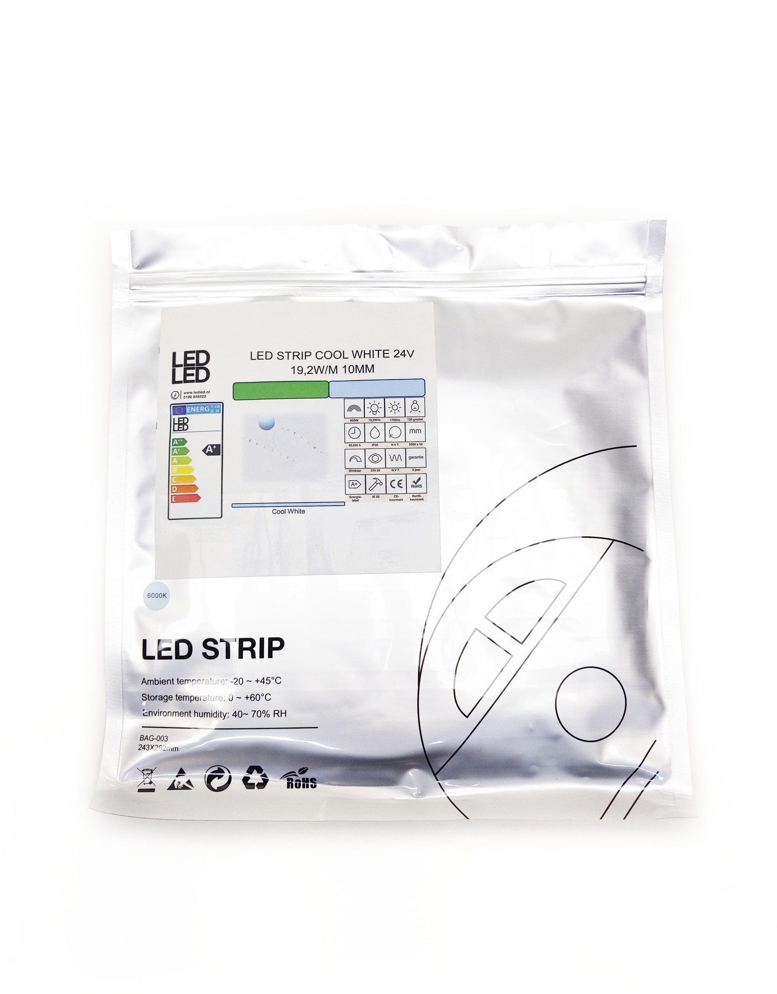 LedLed VARO led strip | 19,2W/m | 6000k | 24V | 5m | 10mm