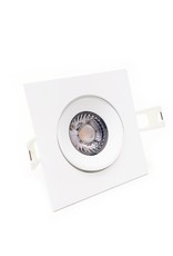 LedLed ADDY led kantelspot vierkant wit dimbaar - Interieur lens