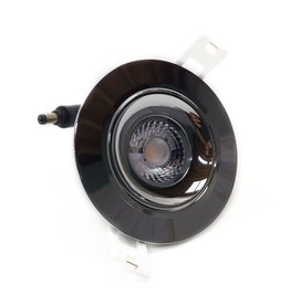 LedLed ADDY led kantelspot rond chroom dimbaar - Interieur lens