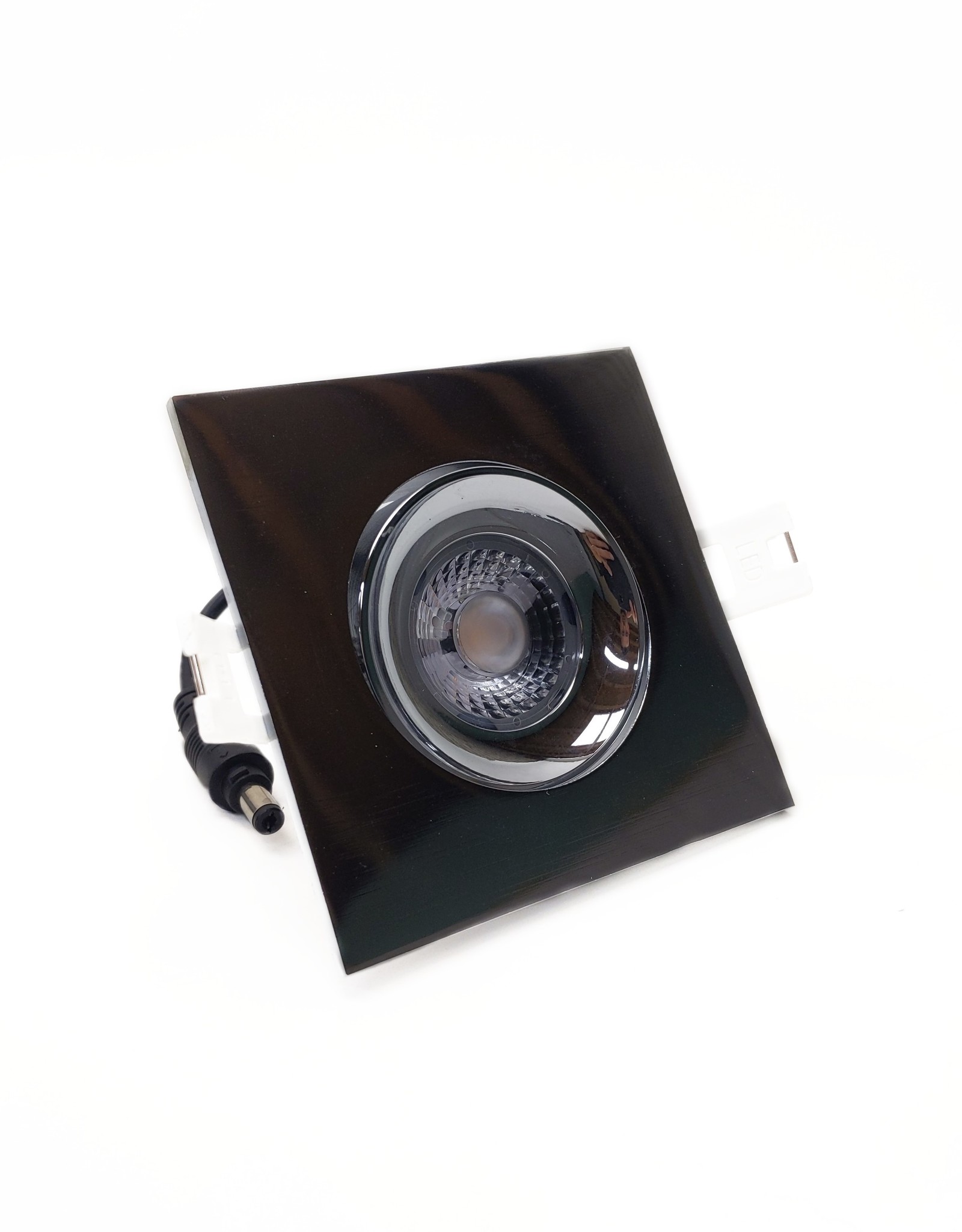 LedLed ADDY led kantelspot vierkant chroom dimbaar - Interieur lens
