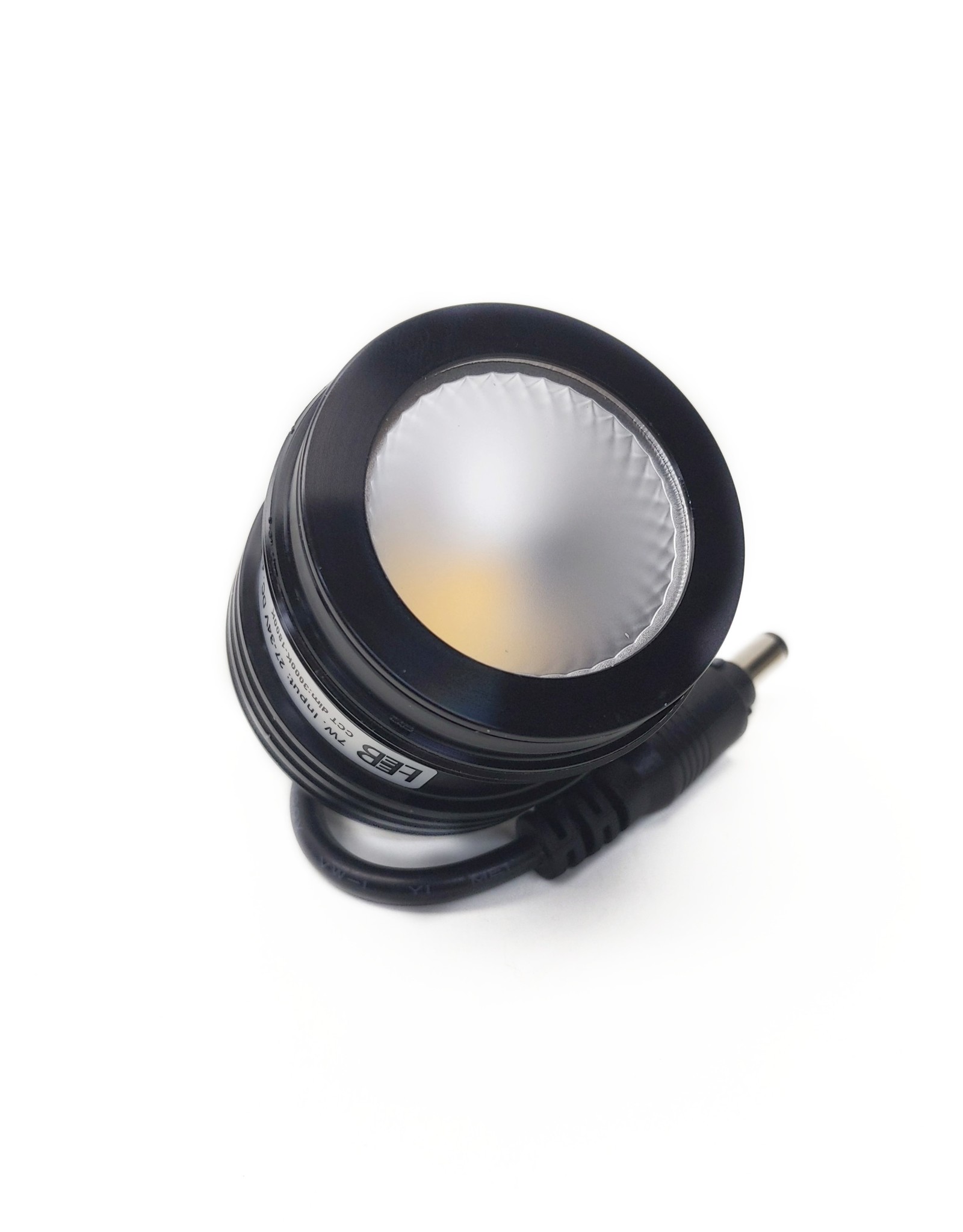 LedLed BENNY led kantelspot rond zwart dimbaar - Pro reflector lens