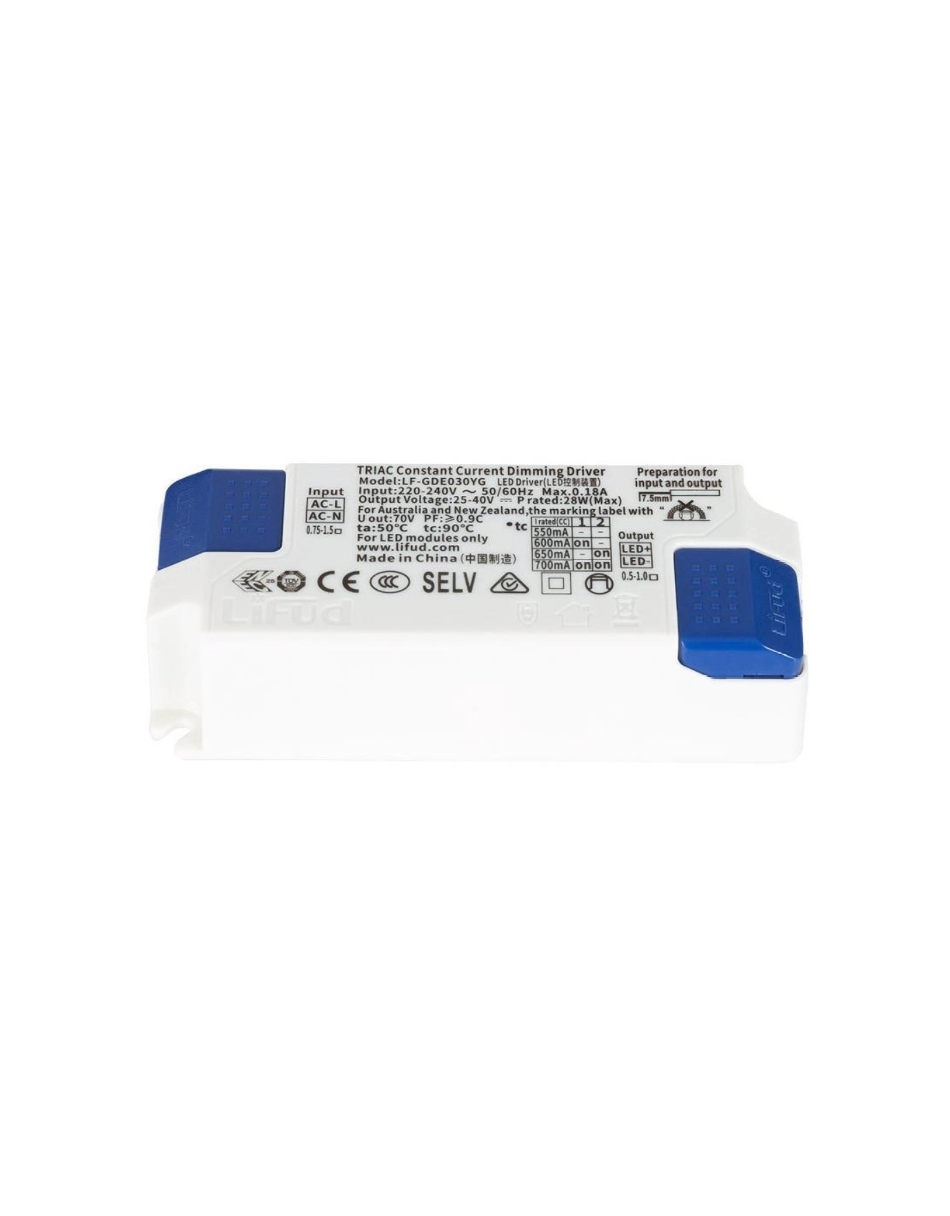 Infinity Module reflector 60° 6W 2.700K cri90 dimbaar driver - IL