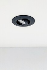 LedLed TRIOLED kantelspot rond zwart 2700k dimbaar