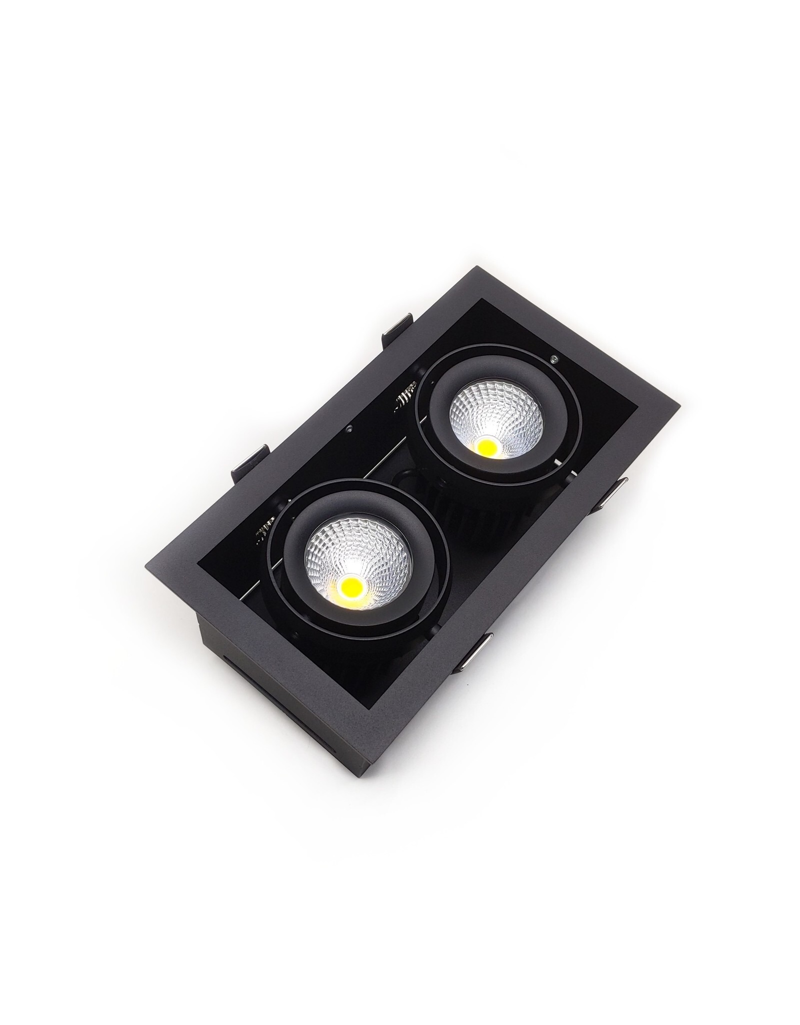 LedLed SALE GRILLY led inbouwspot dubbel zwart