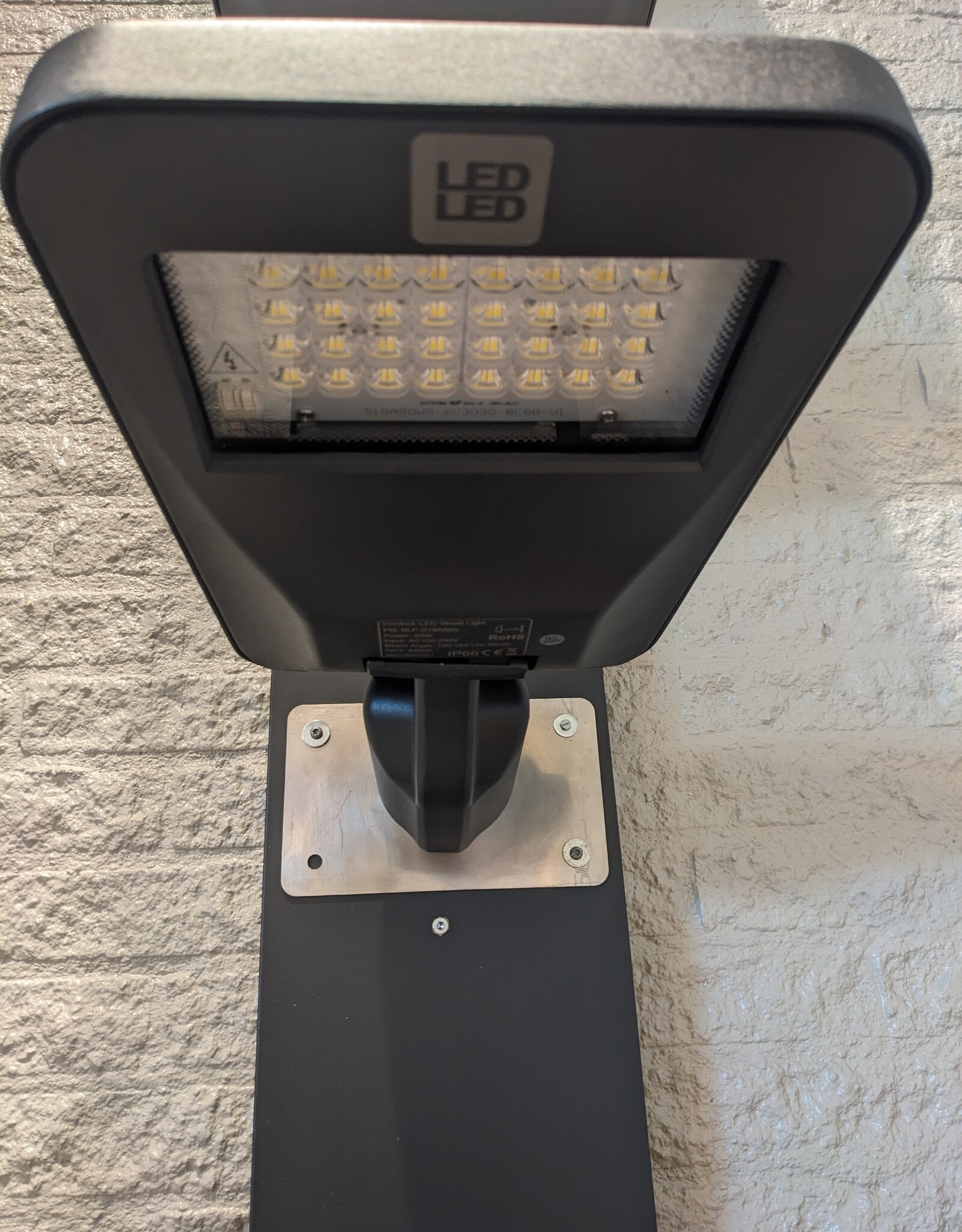 LedLed AREALUM led streetlight ZWART 50W 4000k