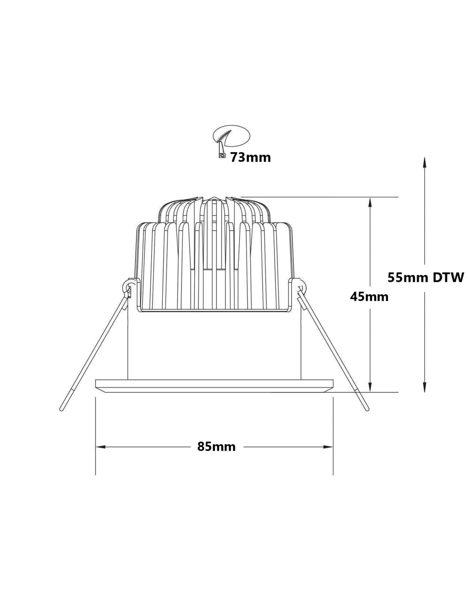 LedLed ADDY led kantelspot rond goud dimbaar - Pro reflector