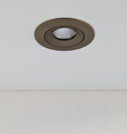LedLed ADDY led kantelspot rond brons dimbaar - Pro reflector