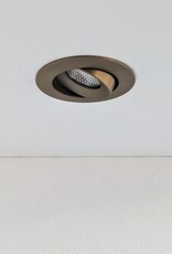 LedLed ADDY led kantelspot rond brons dimbaar - Pro reflector