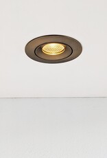 LedLed ADDY led kantelspot rond brons dimbaar - Pro reflector