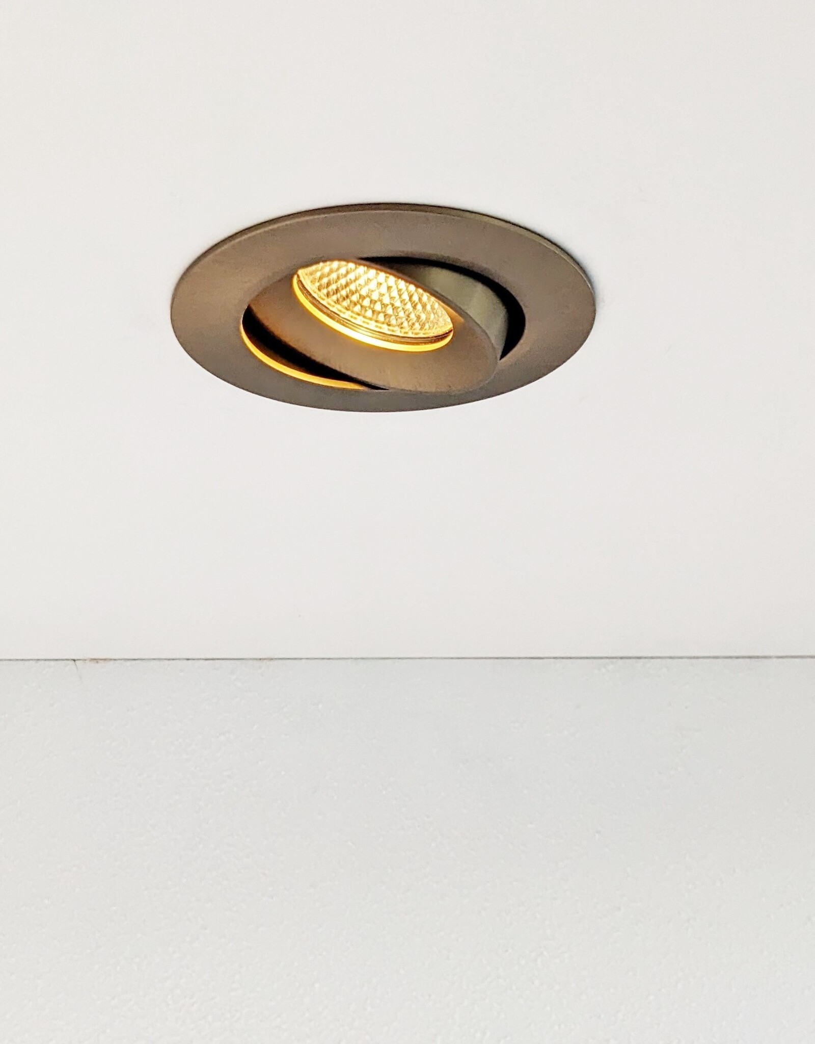 LedLed ADDY led kantelspot rond brons dimbaar - Pro reflector