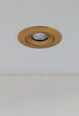 LedLed ADDY led kantelspot rond goud dimbaar - Pro reflector