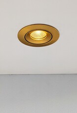 LedLed ADDY led kantelspot rond goud dimbaar - Pro reflector
