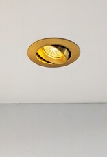LedLed ADDY led kantelspot rond goud dimbaar - Pro reflector