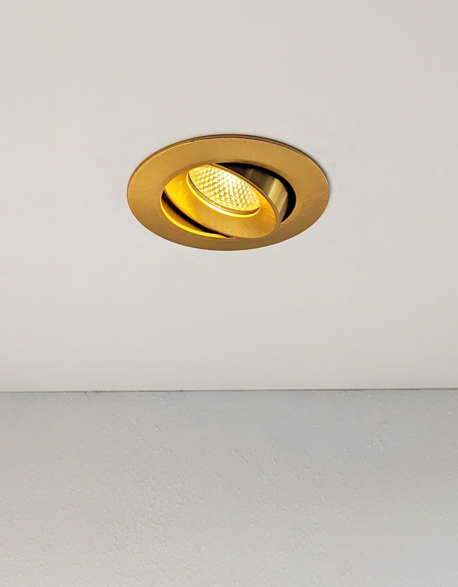 LedLed ADDY led kantelspot rond goud dimbaar - Pro reflector